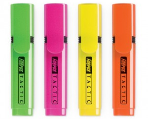 Teksta mar�ieris, 5mm, Tactic, oran�s, FORPUS